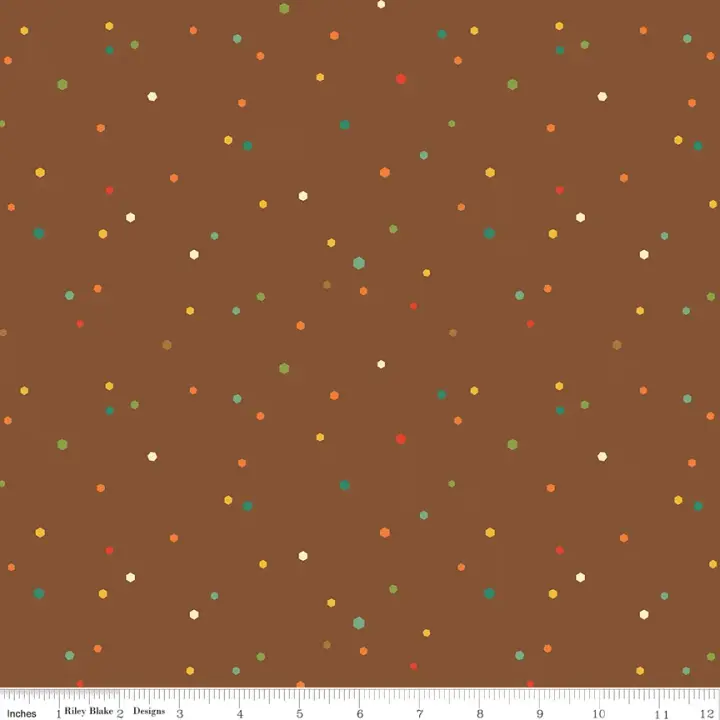 Brown Hexi Dots from Autumn Afternoon