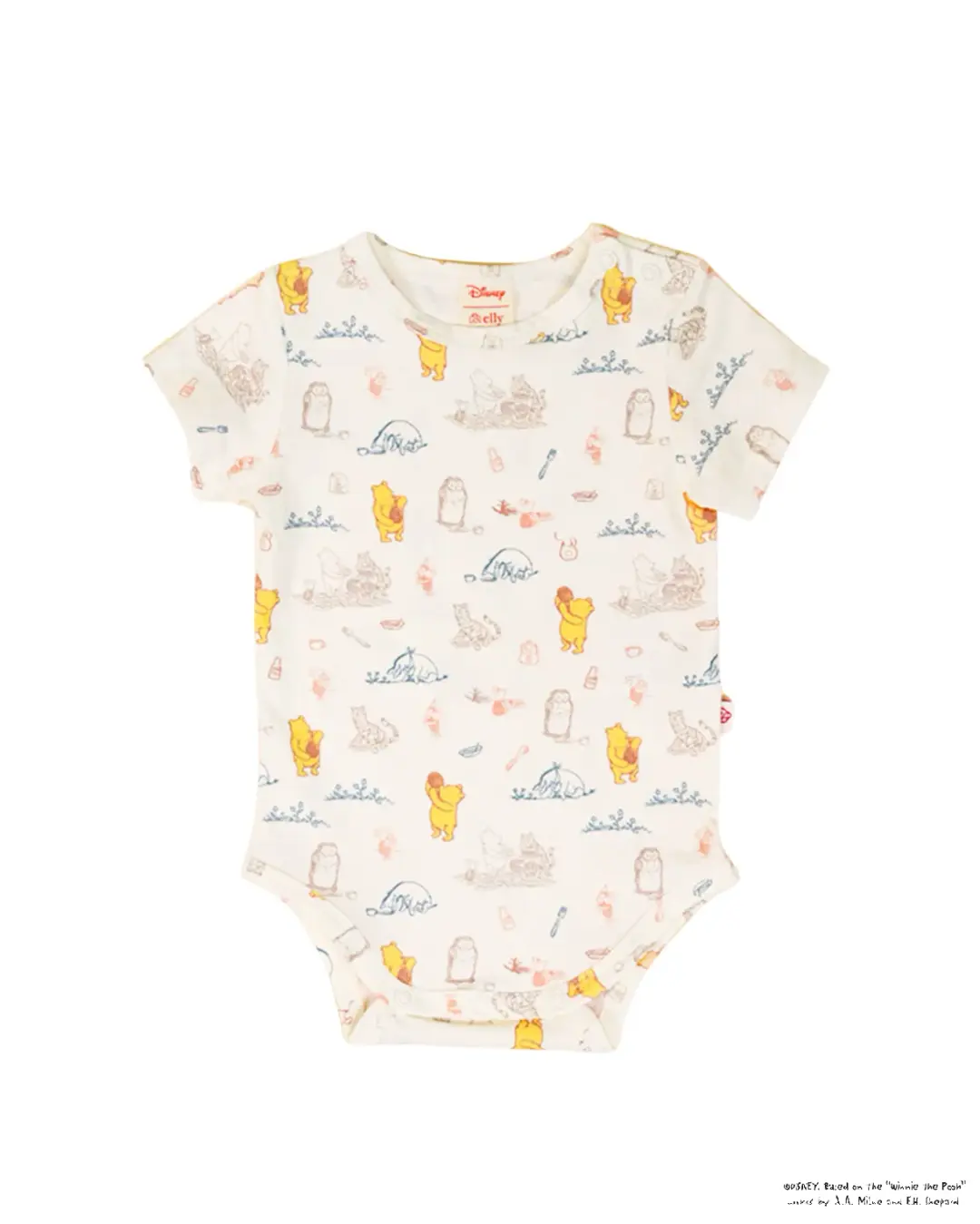 Short-Sleeve Onesie - Picnic With Pooh