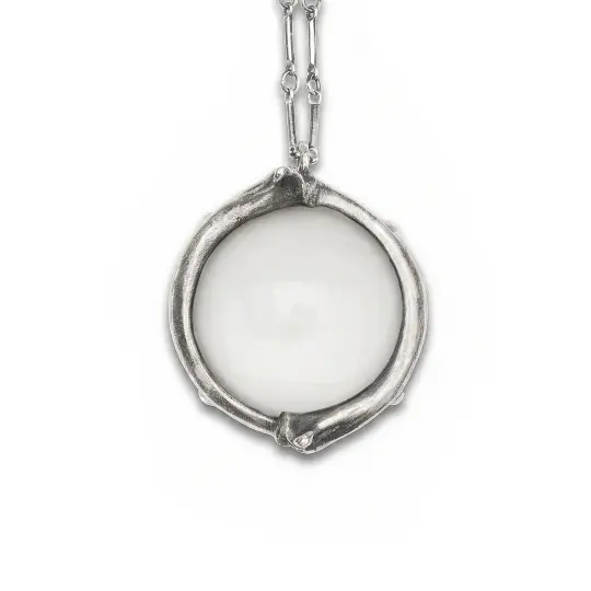 Petite Snake Rib Ouroboros. Spyglass Necklace. *Limited*