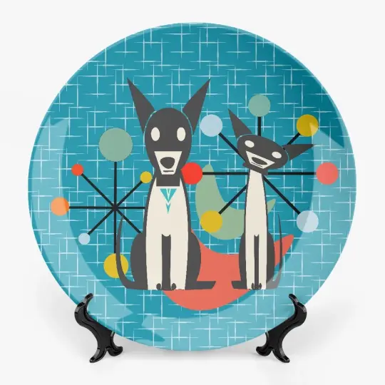 Atomic Dogs Ceramic Decorative Plates