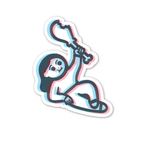 Eating Chicken Sticker