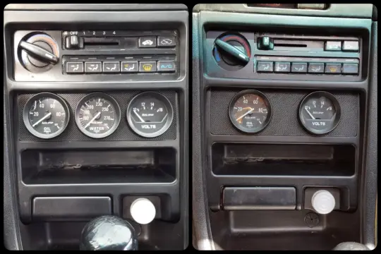 88-91 Honda CRX Radio Gauge Pod Plates