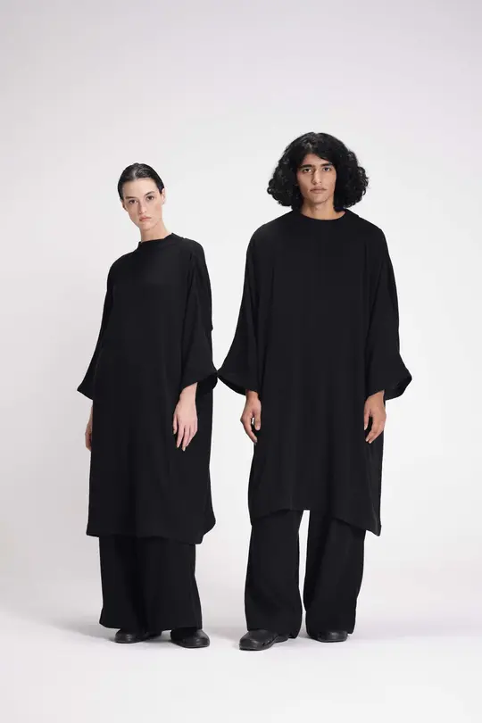 TEXTURED BAND COLLAR CO-ORD SET