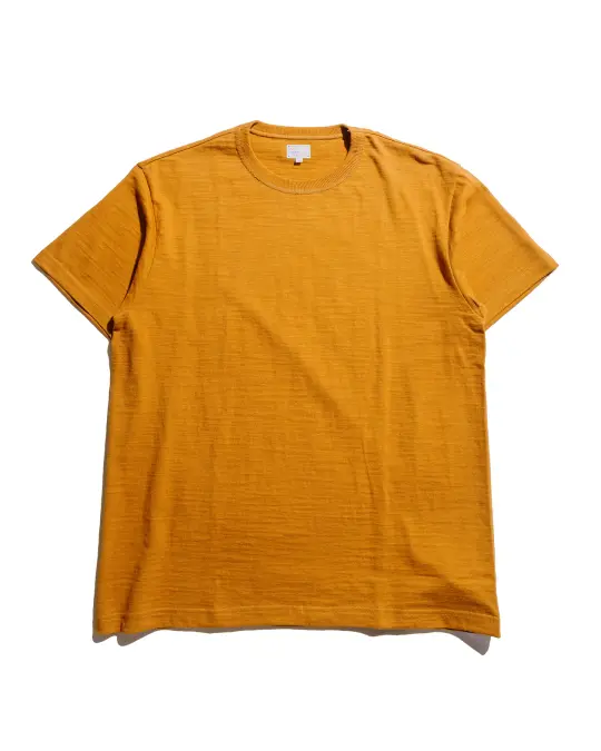 The Real McCoy's MC19010 Athletic T-Shirt / Loop-Wheel Mustard