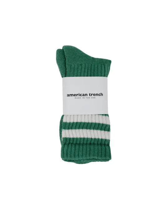 American Trench The Retro Double Stripe Green