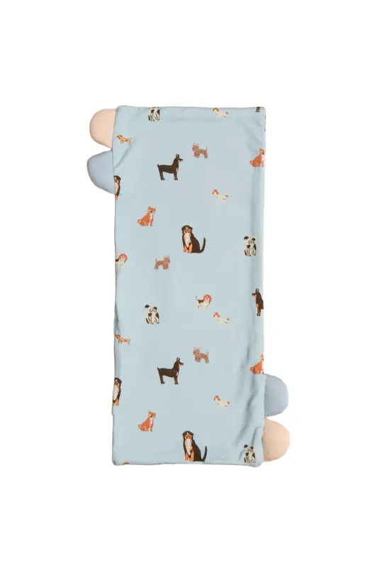 Bamboo Pillow Case - Blue Doggies (Pillow not included)