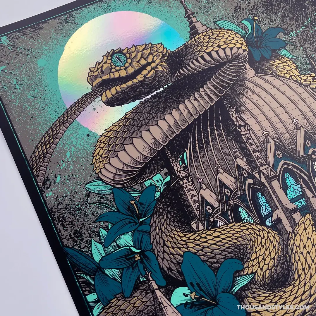 Mastodon Official Concert Poster - 11.18.21 Boston - Foil Variant
