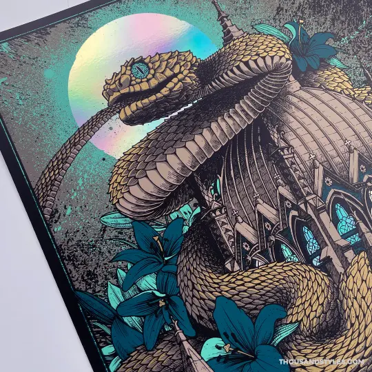 Mastodon Official Concert Poster - 11.18.21 Boston - Foil Variant