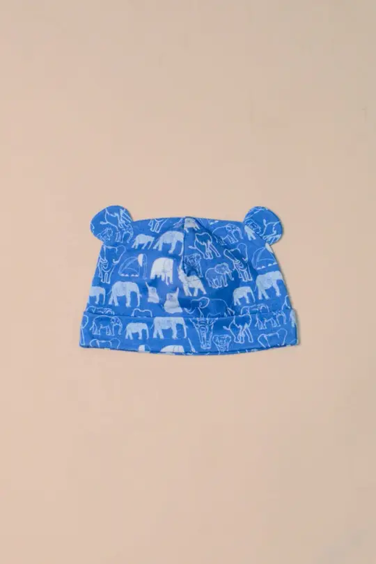 Baby Beanie - Blue Elephant Families