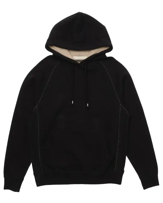 Pullover Hoodie - Fleeced Foxfibre® - Black