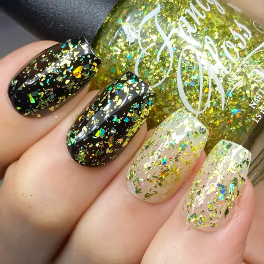 Chartreuse Holographic Shards