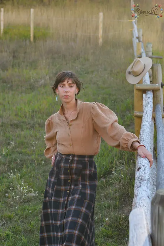 Prairie Blouse in Cortado-XL