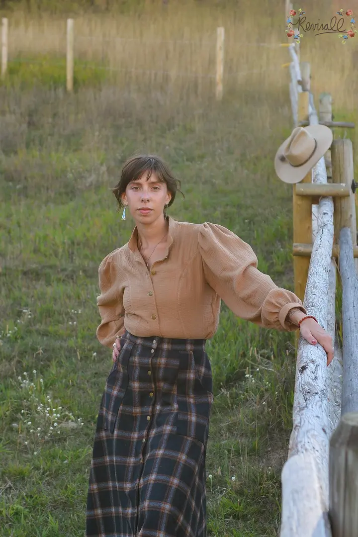 Prairie Blouse in Cortado-XL