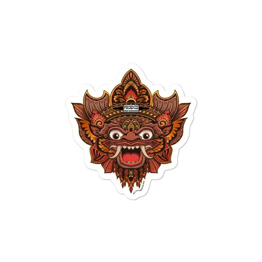 Garden of Bali Vinyl Bubble-Free Stickers | Available in 3 Sizes