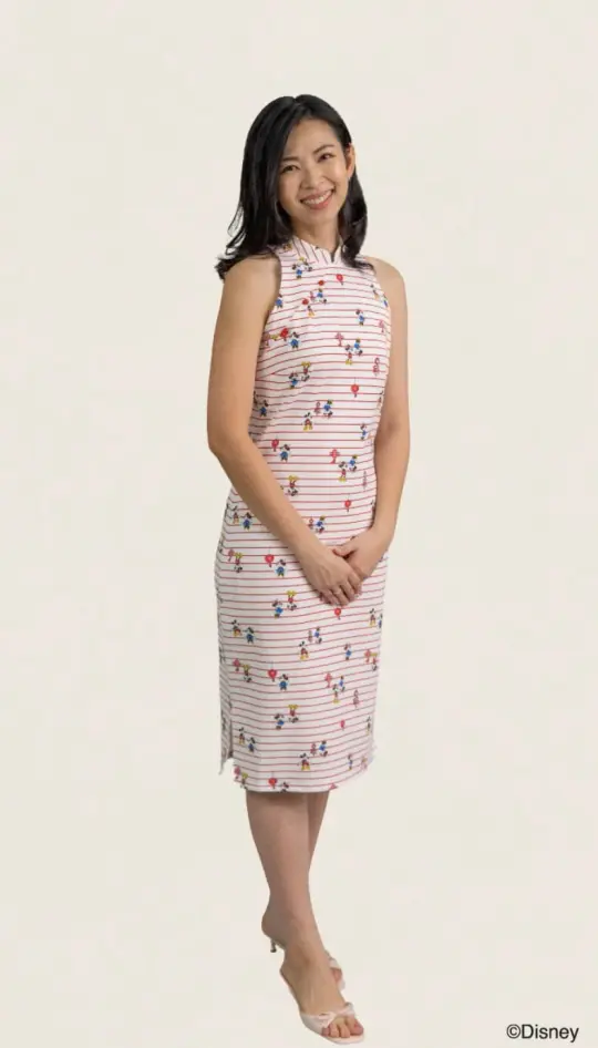 Ladies Sofia Cheongsam - Firecracker Mickey