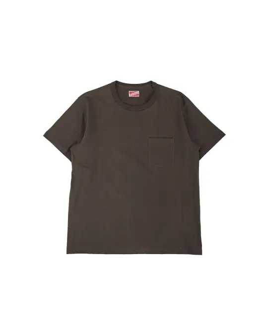 The Real McCoy's MC22006 Pocket Tee Charcoal