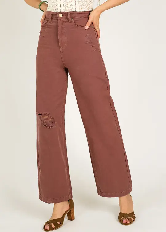 Addy Denim in Raisin