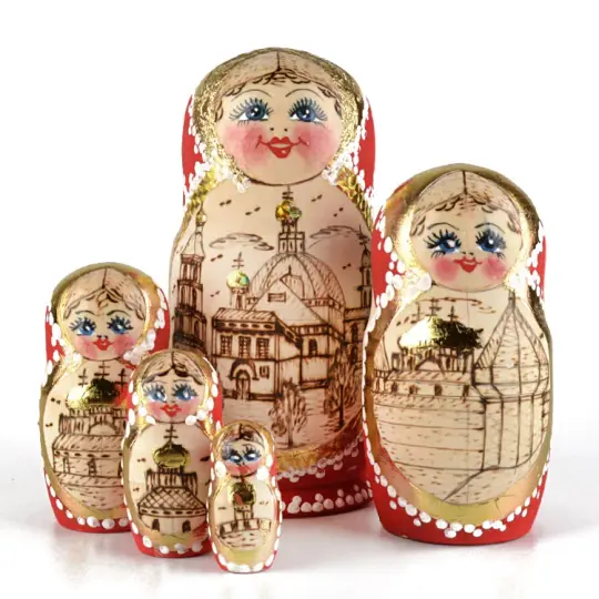 Old Russian Churches Stacking Doll