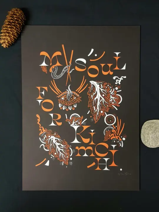 ART PRINT : "MY SOUL FOR KIMCHI"