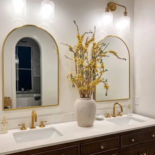 Unlacquered Brass Bathroom Sink Faucet