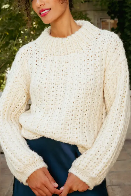 Julia Sweater in Cream