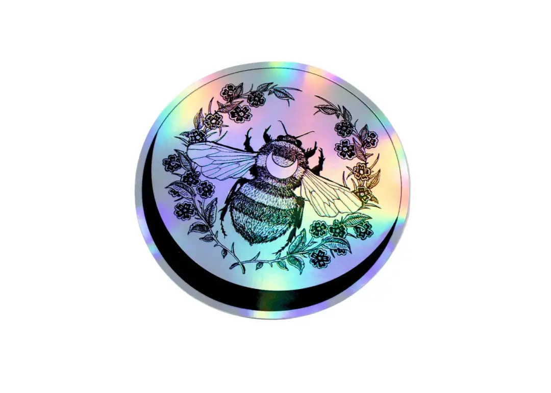 Bee and Crescent Sticker