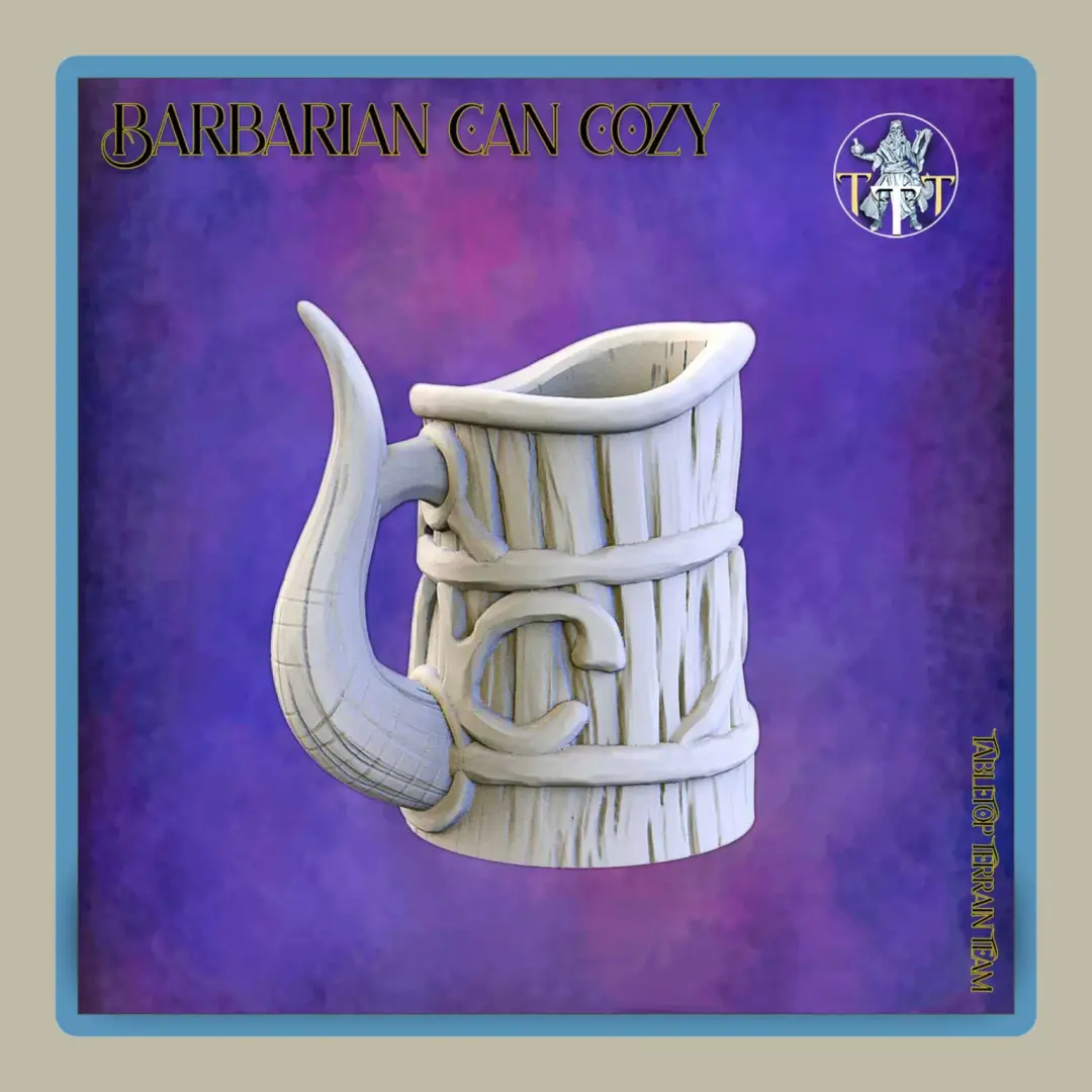 Barbarian Themed Can Cozy