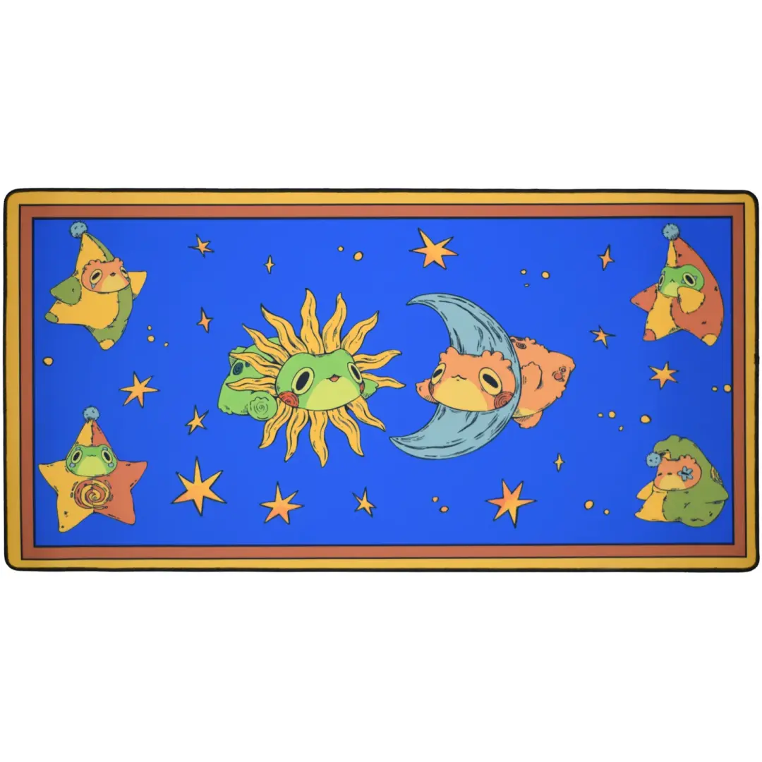 Celestial Frog and Toad Desk Mat