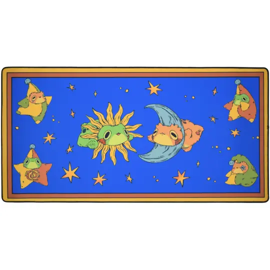 Celestial Frog and Toad Desk Mat
