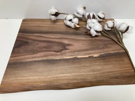 “Trapezoid” Large Dual Live Edge Walnut Board (F)