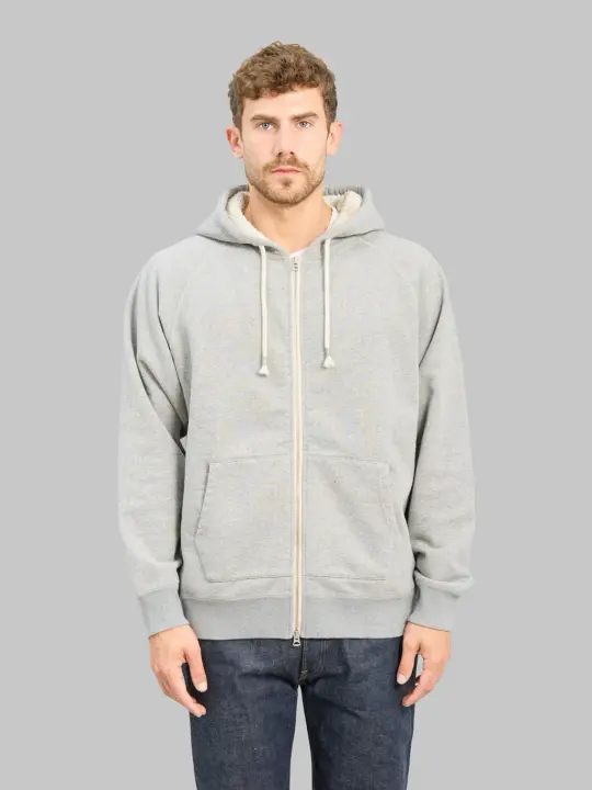 Wonder Looper Zip Hoodie Super Looper French Terry Heather Grey