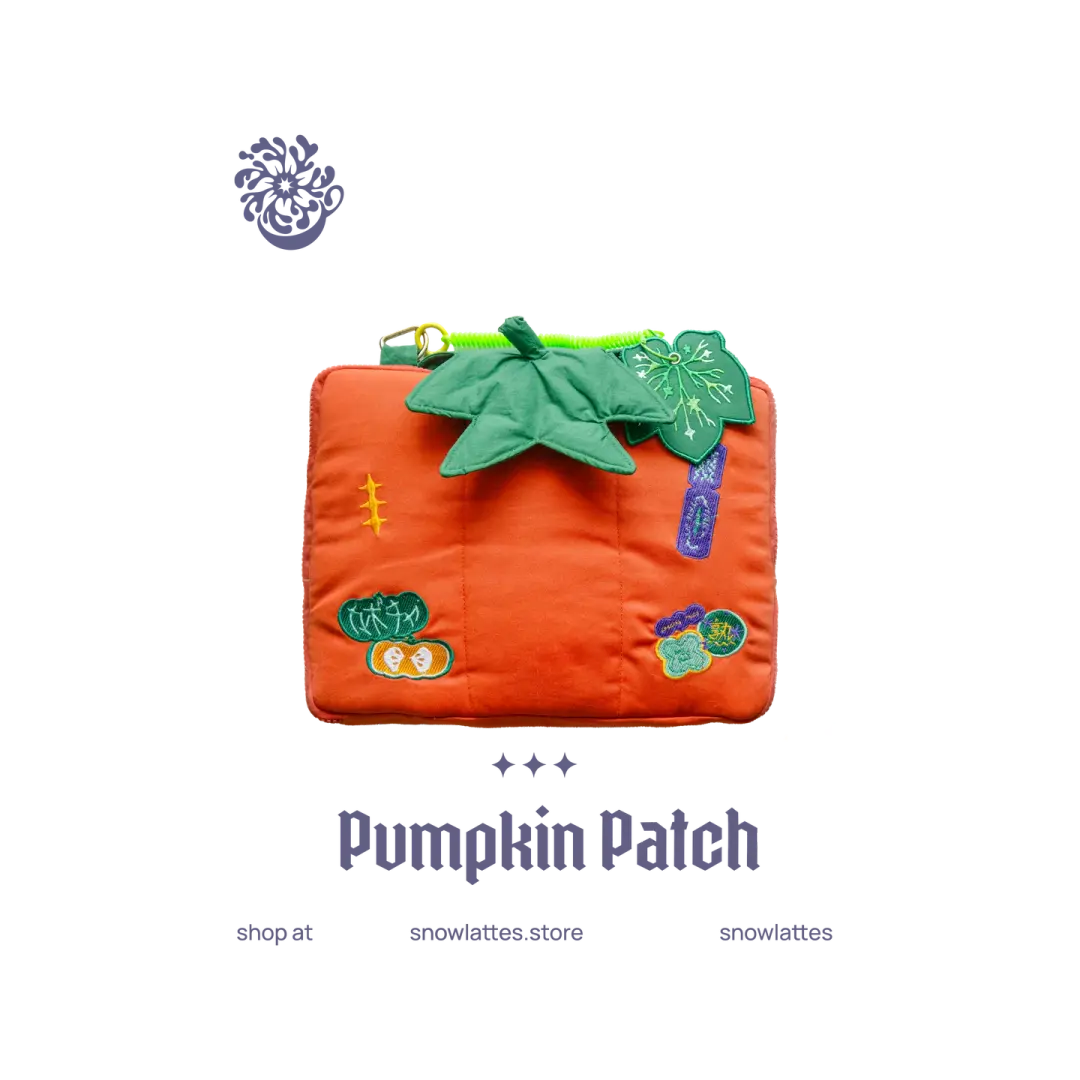Pumpkin Patch Tablet Sleeve Cover 14" 🎃
