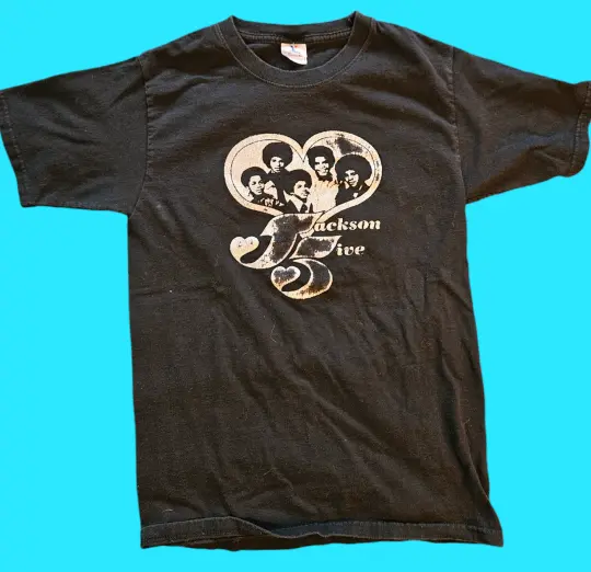 Vintage Jackson 5 glitterheart t-shirt size S