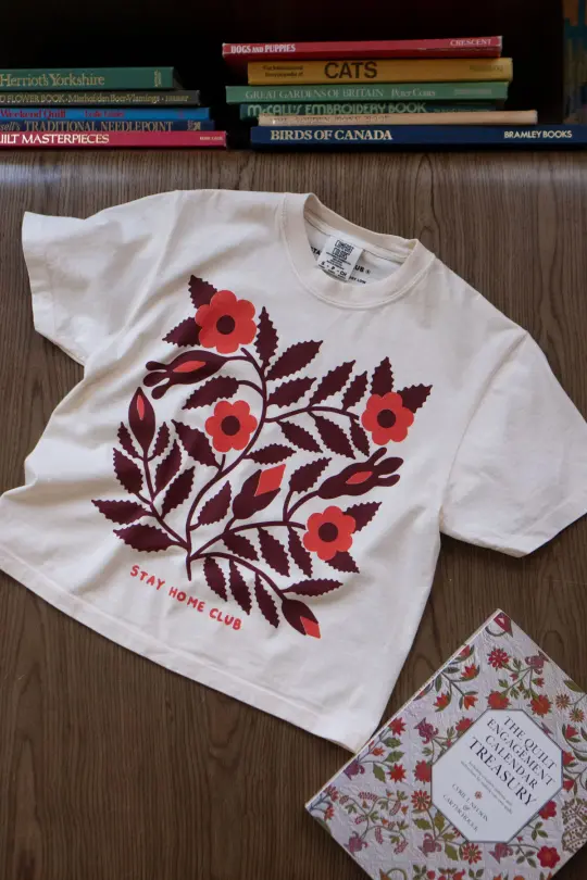 Blooms 1858 Boxy Tee | Cream