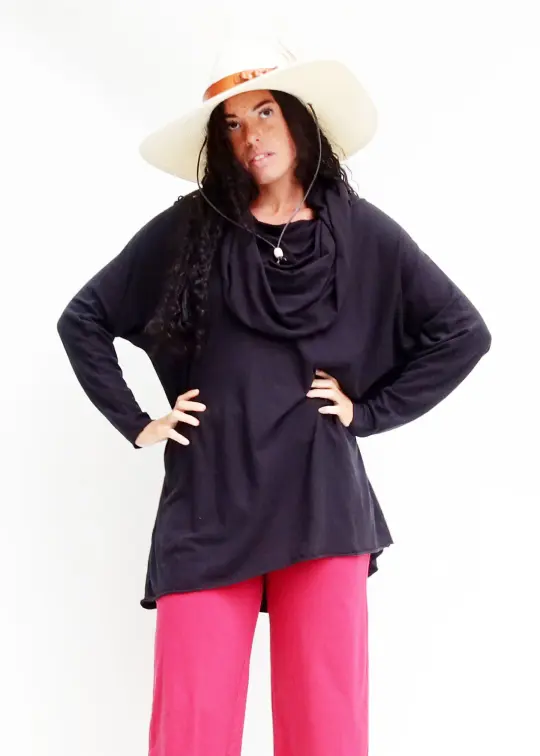 Super Cowl Poppy Tunic Kaftan