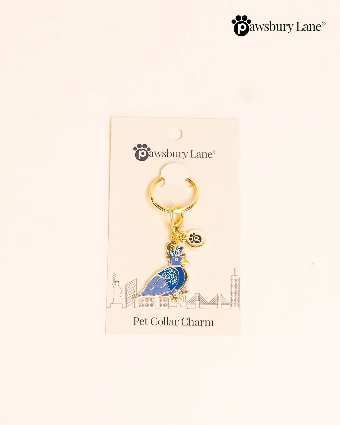 Pet Collar Charm - NYPD Pigeon