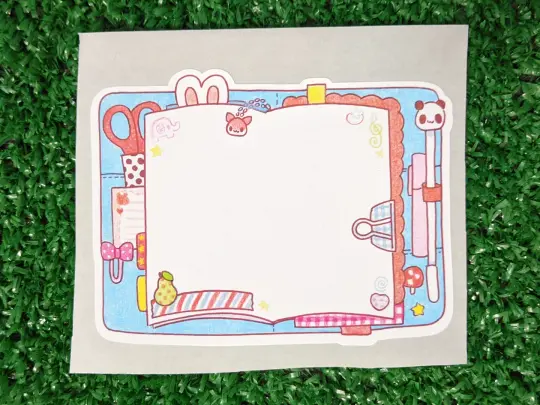 may 2026 "busy planner" die cut sticker