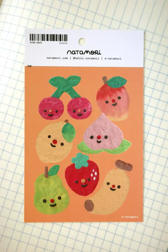 Fruits - Mini Clear Sticker Sheet