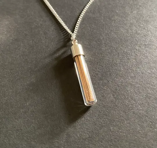 Paul Weller Guitar String Glass Vial Pendant