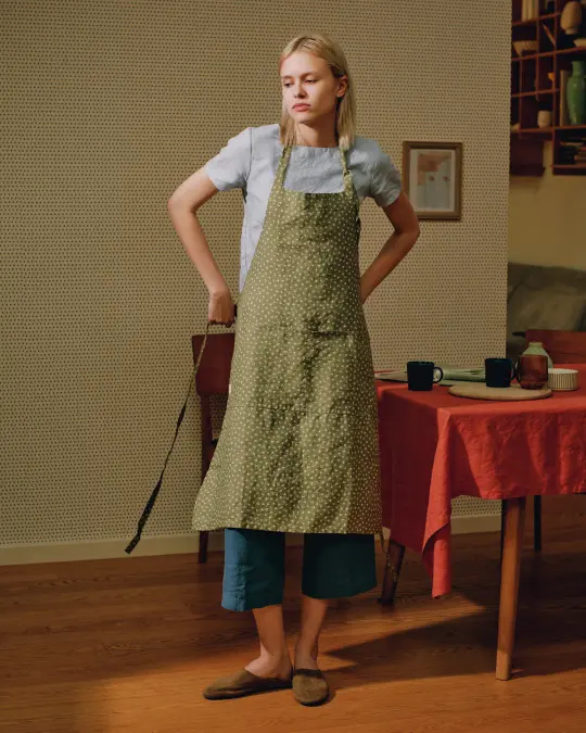 Adjustable Bib Linen Apron