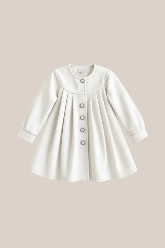 Mini Della Coat in Cream