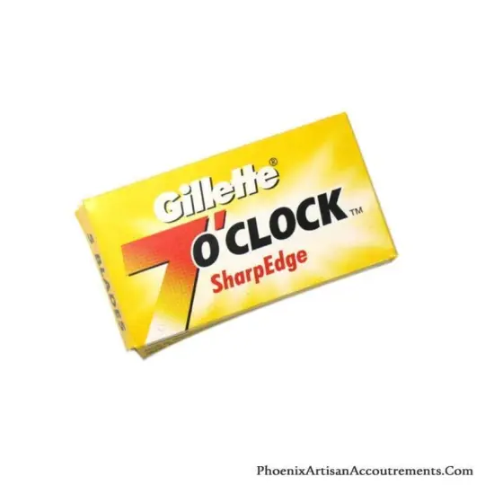 Gillette - 7 O'Clock SharpEdge Double Edge Razor Blades | 5 DE blades