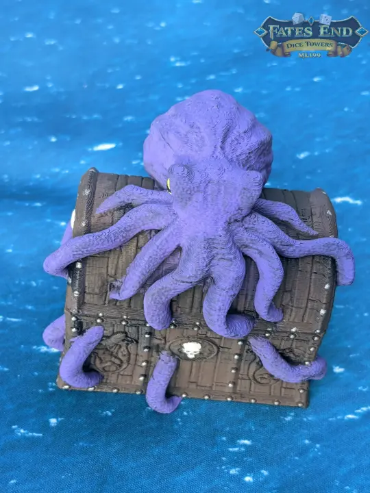 Davy Jones Locker 3D Printed Octopus Dice Jail | Pirate Dice Vault | D20 Box | Player Gift -Buried in the Sunken Depths of Legendary Lore!
