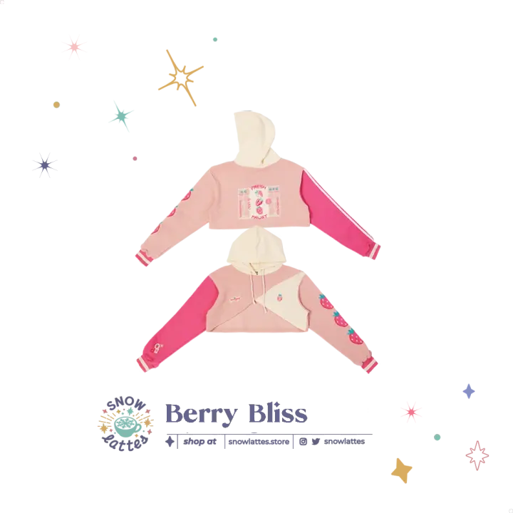 Berry Bliss Cropped Hoodie