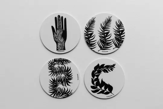 Fern Coasters (Set of 4 - Reversible)