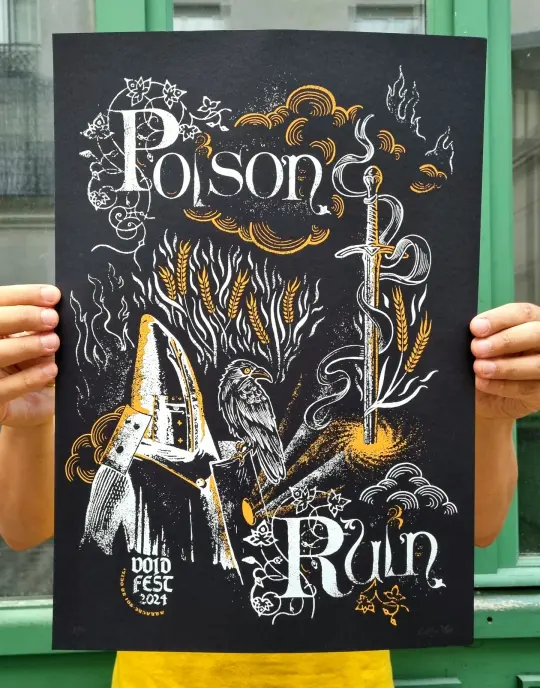 POISON RUIN  (Void Fest 2024 gigposter)