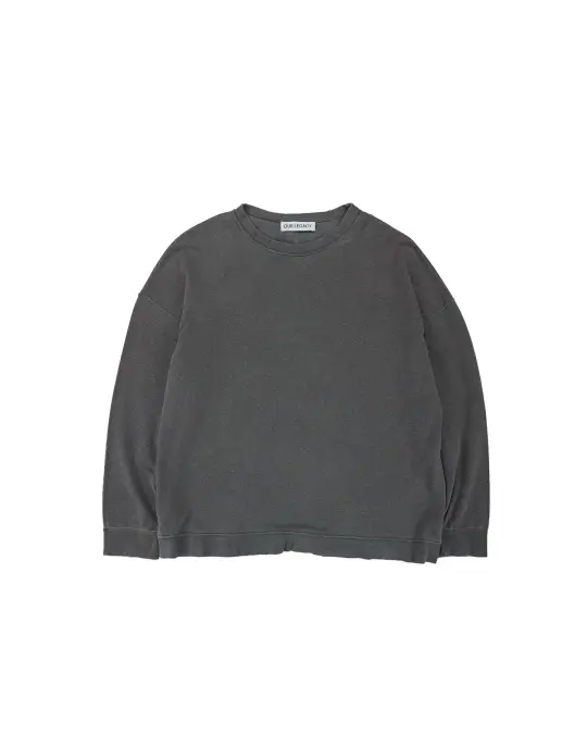 Our Legacy Slack Sweatshirt Washed Black Rogue Loopback