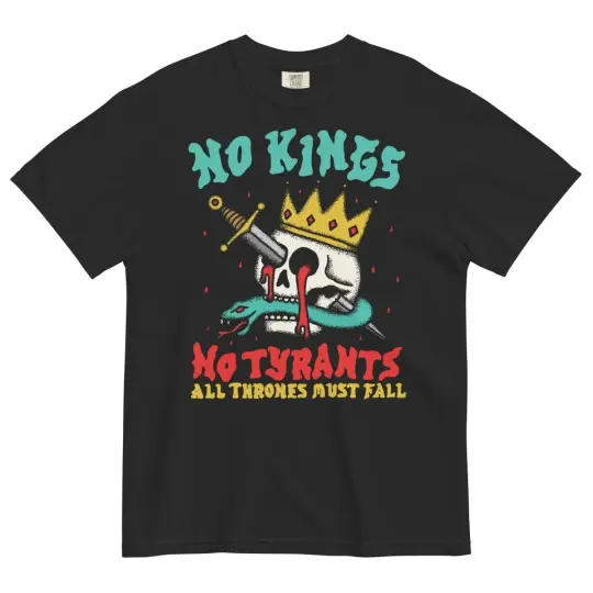 No Kings No Tyrants Black Tshirt