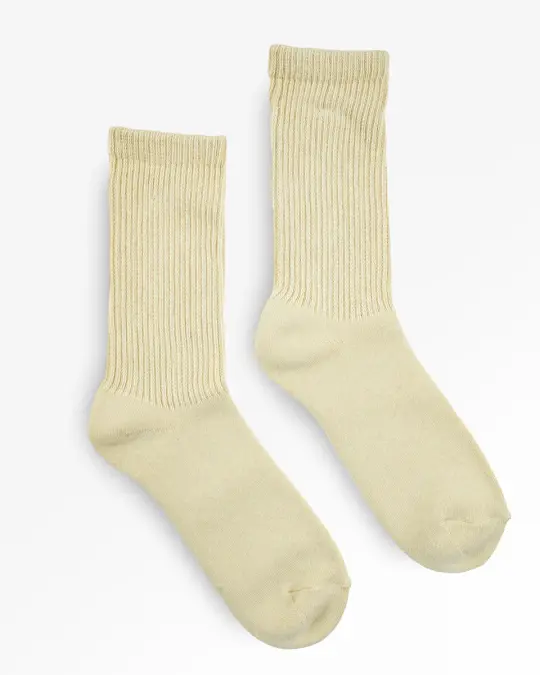 Decka Showatabé Organic Pile Socks - Yellow