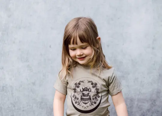 Bee and Crescent Kids T-Shirt